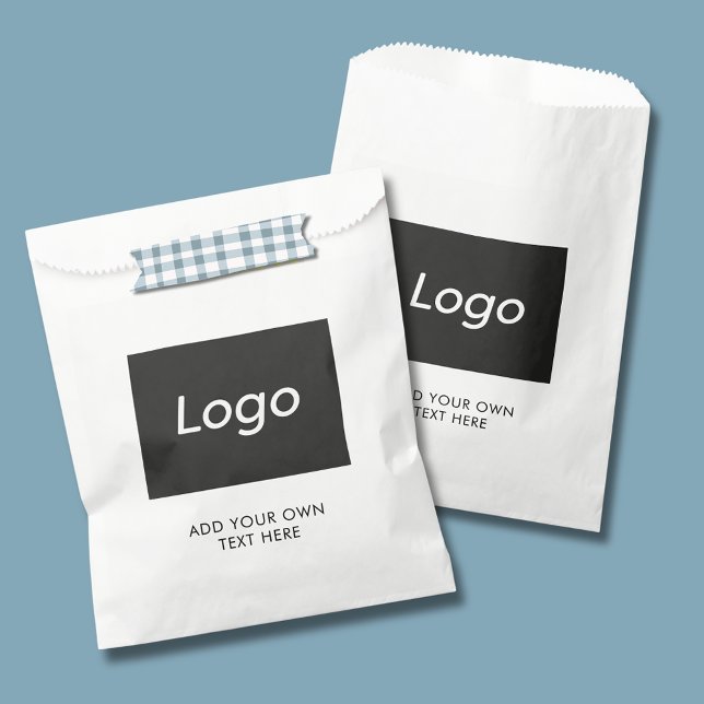Werbeaktion für einfaches Firmenlogo Geschenktütchen (Simple logo paper favor bags, ideal for small business, professional promotion & branded marketing)