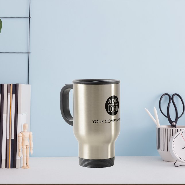Werbeaktion für Firmenkundenspezifische Firmenlogo Reisebecher (Von Creator hochgeladen)