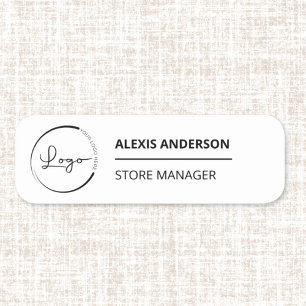 Werbeaktion für Firmenkundenspezifische Logos Namensschild