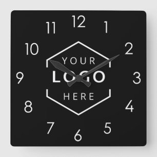 Werbeaktion für Firmenkundenspezifische Logos Quadratische Wanduhr
