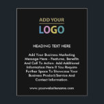Werbeaktion für Firmenlogos Flyer | Schwarz<br><div class="desc">Werbeaktion für Firmenlogos Flyer | Schwarz. Fügen Sie diesem Flyer Ihr individuelles Logo und Ihre Geschäftsinformationen hinzu. Perfekt für die Werbung von Produkten,  Dienstleistungen und besonderen Veranstaltungen.</div>