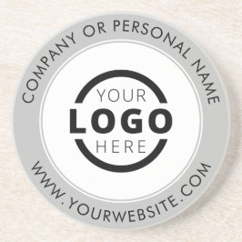 Werbeaktion für Firmenlogos mit eigener Marke Grau Getränkeuntersetzer