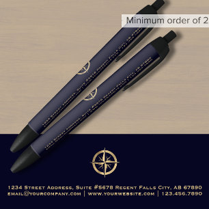 Werbeaktion für Firmenlogos Navy Blue Kugelschreiber