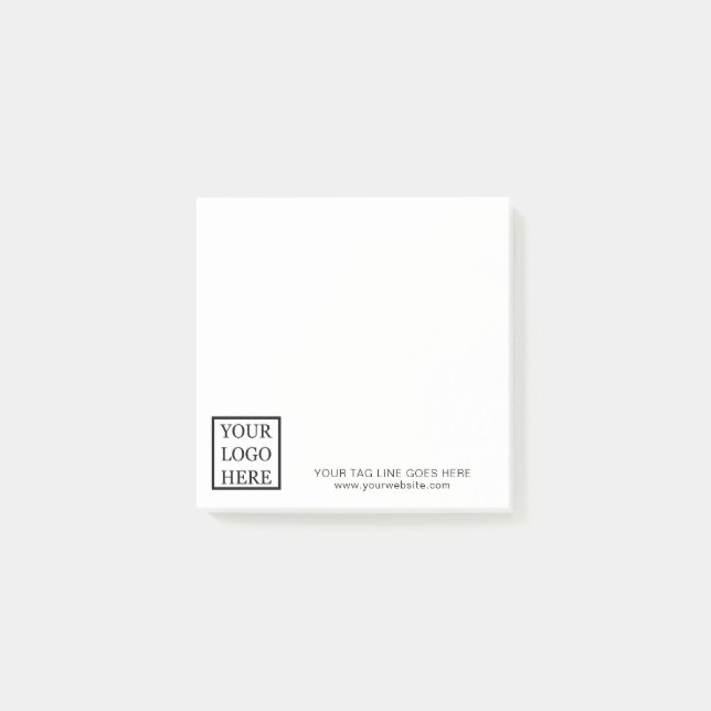 Werbeaktion für Ihr Logo 3x3 hinzufügen Post-it Klebezettel (Vorderseite)