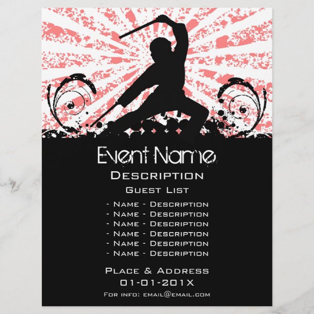 Werbeaktion für Kampfkunst Flyer (Vorne)