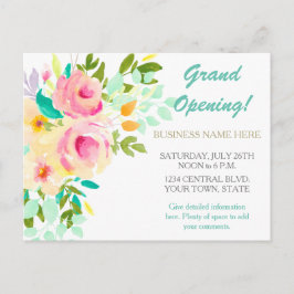 Werbeaktion für Korallenveranstaltungen - Rose Postkarte