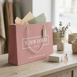 Werbeaktion für kundenspezifische Firmenlogo Große Geschenktüte