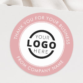 Werbeaktion für kundenspezifische Firmenlogos Dank Runder Aufkleber