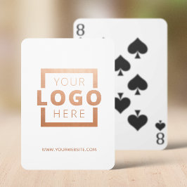 Werbeaktion für kundenspezifische Firmenlogos Rose Spielkarten