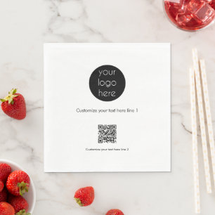 Werbeaktion für kundenspezifische Firmenlogos Serviette