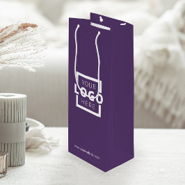 Werbeaktion für Lila Firmenlogos Geschenktüte Für Weinflaschen