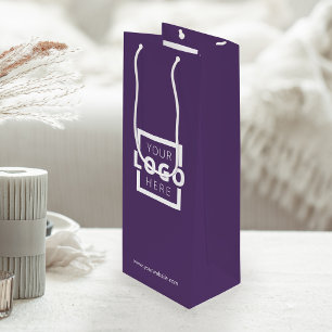 Werbeaktion für Lila Firmenlogos Geschenktüte Für Weinflaschen