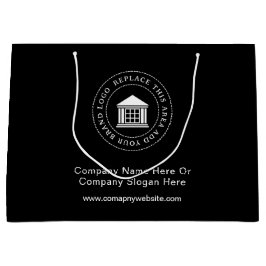 Werbeaktion für Minimalistisches, einfaches Firmen Große Geschenktüte