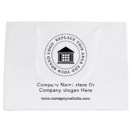 Werbeaktion für Minimalistisches, einfaches Firmen Große Geschenktüte