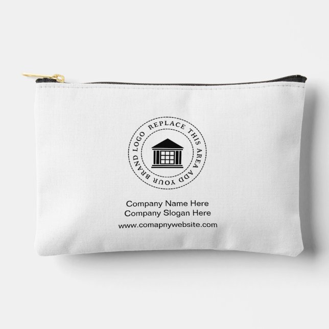 Werbeaktion für Minimalistisches, einfaches Firmen Zubehörtasche (Vorderseite)