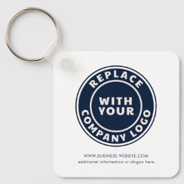 Werbeaktion für minimalistisches Firmenlogo Schlüsselanhänger