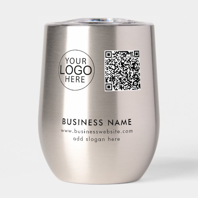 Werbeaktion für moderne Geschäftsleute und QR-Code (Vorderseite)