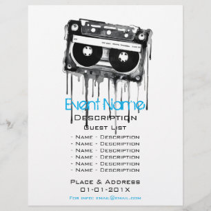Werbeaktion für musikalische Veranstaltungen Flyer