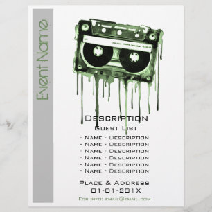 Werbeaktion für musikalische Veranstaltungen Flyer