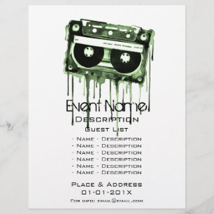 Werbeaktion für musikalische Veranstaltungen Flyer