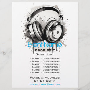 Werbeaktion für musikalische Veranstaltungen Flyer