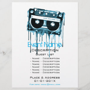 Werbeaktion für musikalische Veranstaltungen Flyer