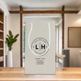 Werbeaktion für personalisierte Firmenlogos Kleine Geschenktüte