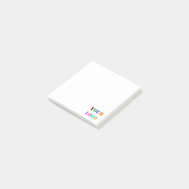 Werbeaktion für Personalisierte Logos Post-it Klebezettel (angewinkelt)