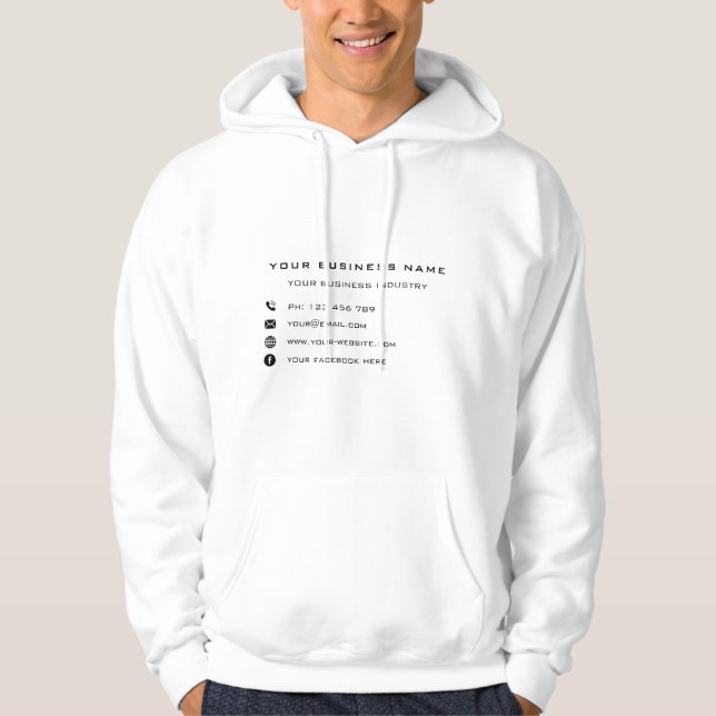 Werbeaktion für Personalisierte Unternehmen  Hoodie (Vorderseite)