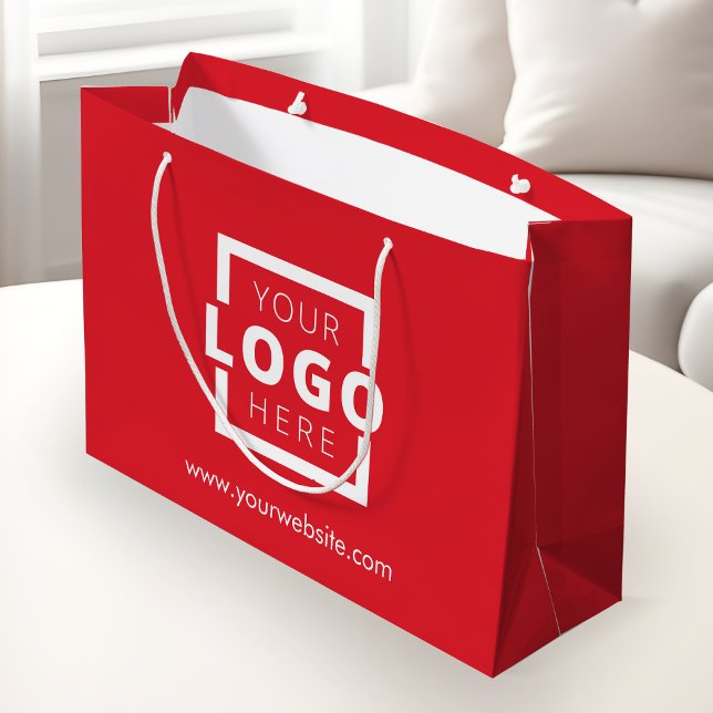 Werbeaktion für Red Shopping-Logos für kundenspezi Große Geschenktüte (Von Creator hochgeladen)