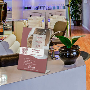 Werbeaktion Hair Salon Brautparty Friseurstyling Sockelschild