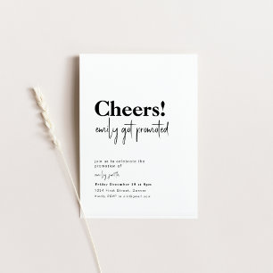 Werbeaktion New Job Party einladen Einladung