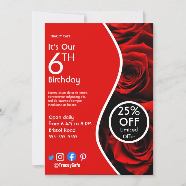 Werbeaktion Poster Flyer Einladung (Vorderseite)