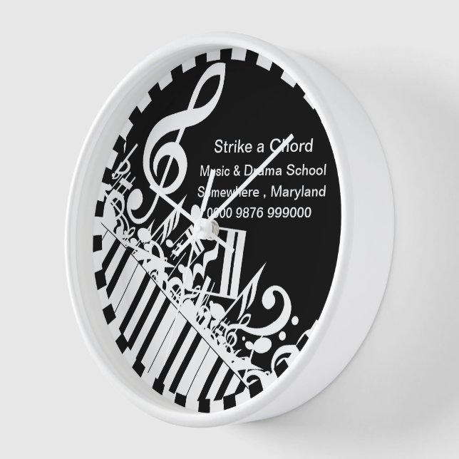 Werbeaktion-Uhr der Musikdramaturgie Wanduhr (Winkel)