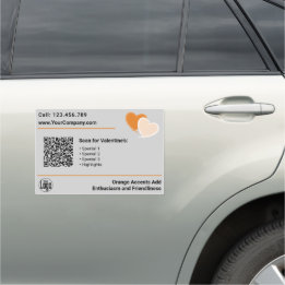 Werbeaktion Valentins Special Call Scan Auto Magnet