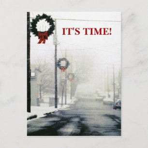 Werbeaktionen der Wintersaison Erinnerung PC Postkarte