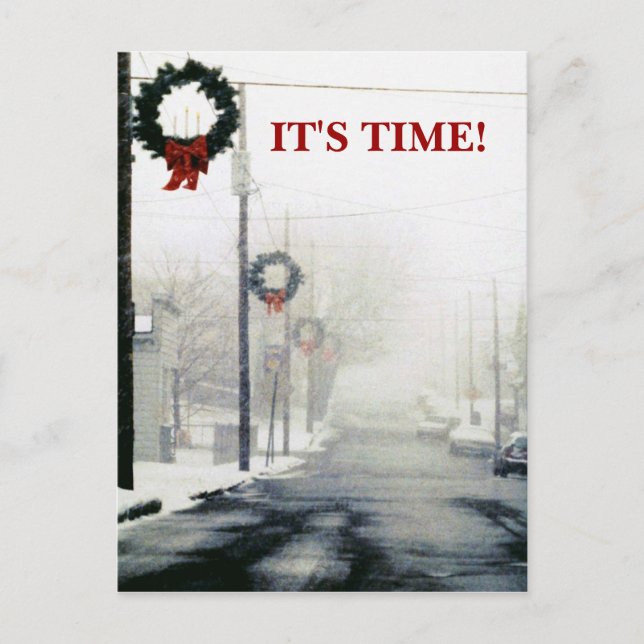 Werbeaktionen der Wintersaison Erinnerung PC Postkarte (Vorderseite)