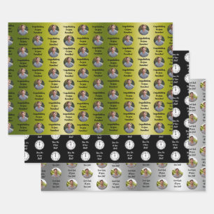 Werbeaktions-Gratulations-Custom-Nachricht Geschen Geschenkpapier Set