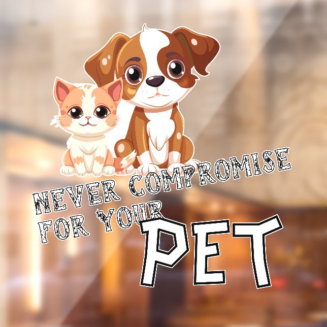 Werbeangebot für Haustierunternehmen Fensteraufkleber (Blatt 2)