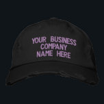 Werbeartikel für Geschäftstexte mit bestickter Bas Bestickte Baseballkappe<br><div class="desc">Einfache Personalisierte bestickte Werbekappen - Fügen Sie Ihren Text hinzu - Name - Firma / Nummer / Brief / Slogan - Tagline / oder Website , Telefon , E-Mail , Social Media Handle , Adresse , Logo - Foto / mehr - Wählen Sie Ihre Farbe / Größe / Schriftart -...</div>