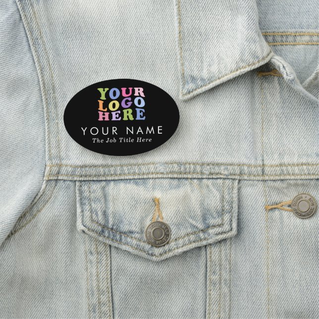 Werbeartikel Mindestens keinen Logo-Namen hinzufüg Namensschild (Beispiel)