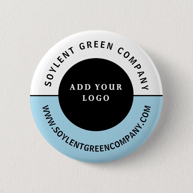Werbeartikel mit individuellem Firmenlogo Button (Vorderseite)