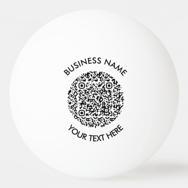 Werbeartikel mit QR Code Scan Logo Einfach Tischtennisball (Vorderseite)