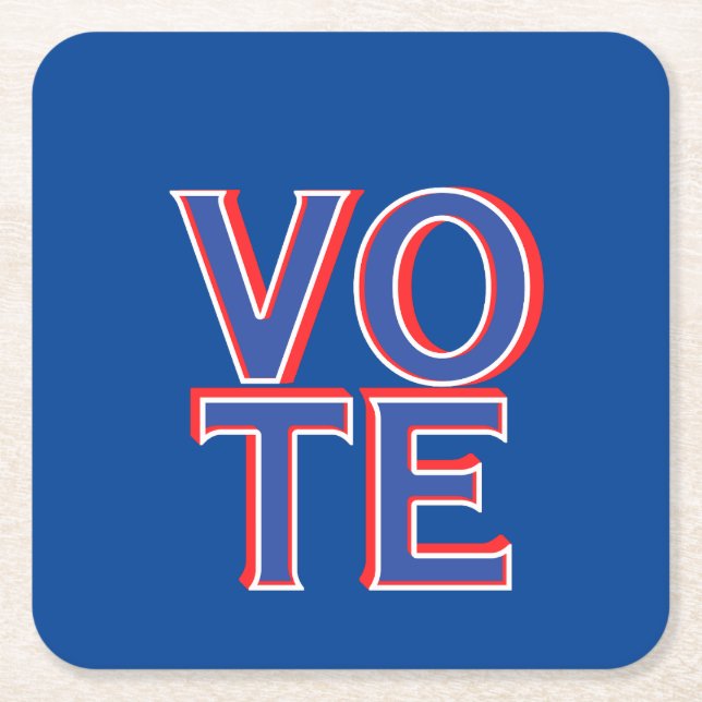 Werbeartikel Rechteckiger Pappuntersetzer (Vorderseite)