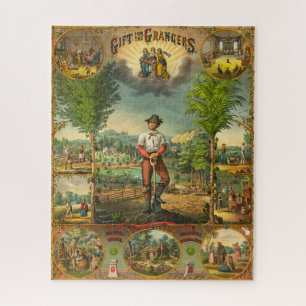 Werbeaufdruck für Grange-Mitglieder Puzzle