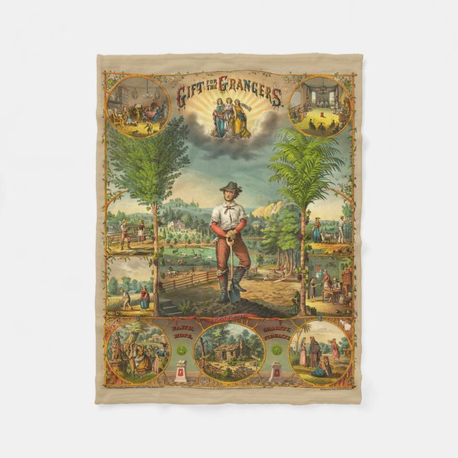 Werbeausdruck für Grange-Mitglieder Fleecedecke (Vorderseite)