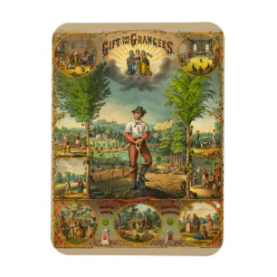 Werbeausdruck für Grange-Mitglieder Magnet