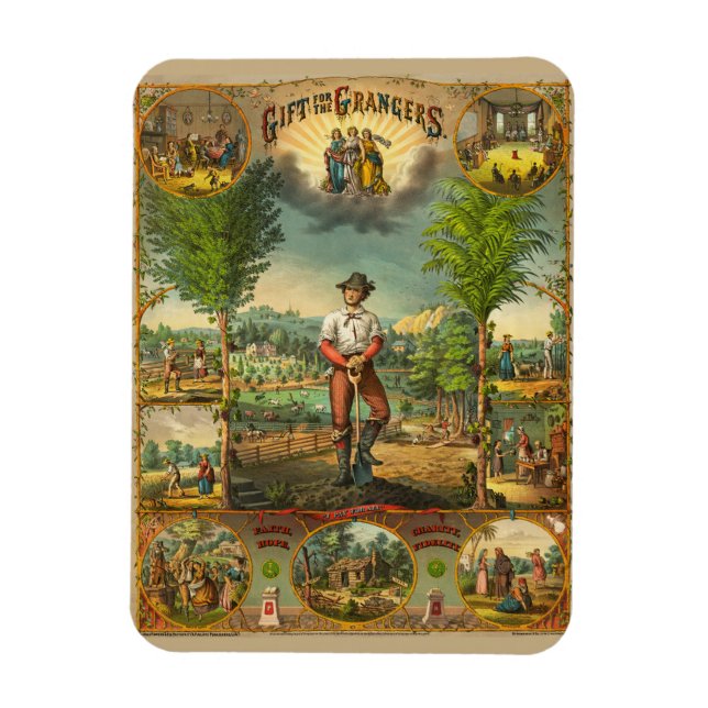 Werbeausdruck für Grange-Mitglieder Magnet (Vertikal)