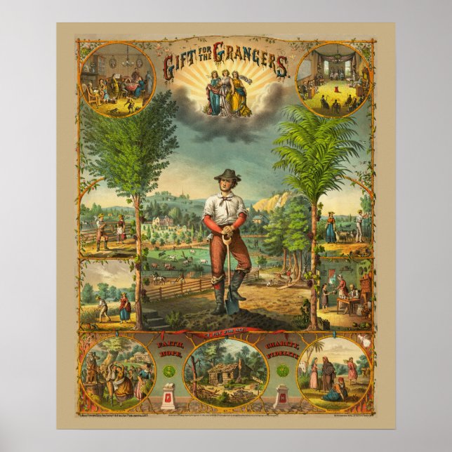 Werbeausdruck für Grange-Mitglieder Poster (Vorne)