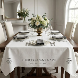 Werbeausstellung für Unternehmen mit individuellem Tischdecke